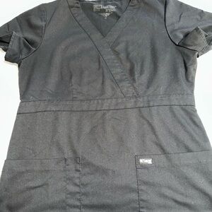 Black grey anatomy scrubs